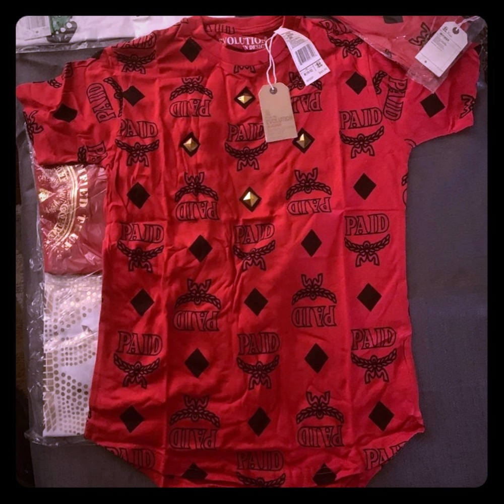 EVOLUTION PAID SHIRT M(10-12)  L (14-16)